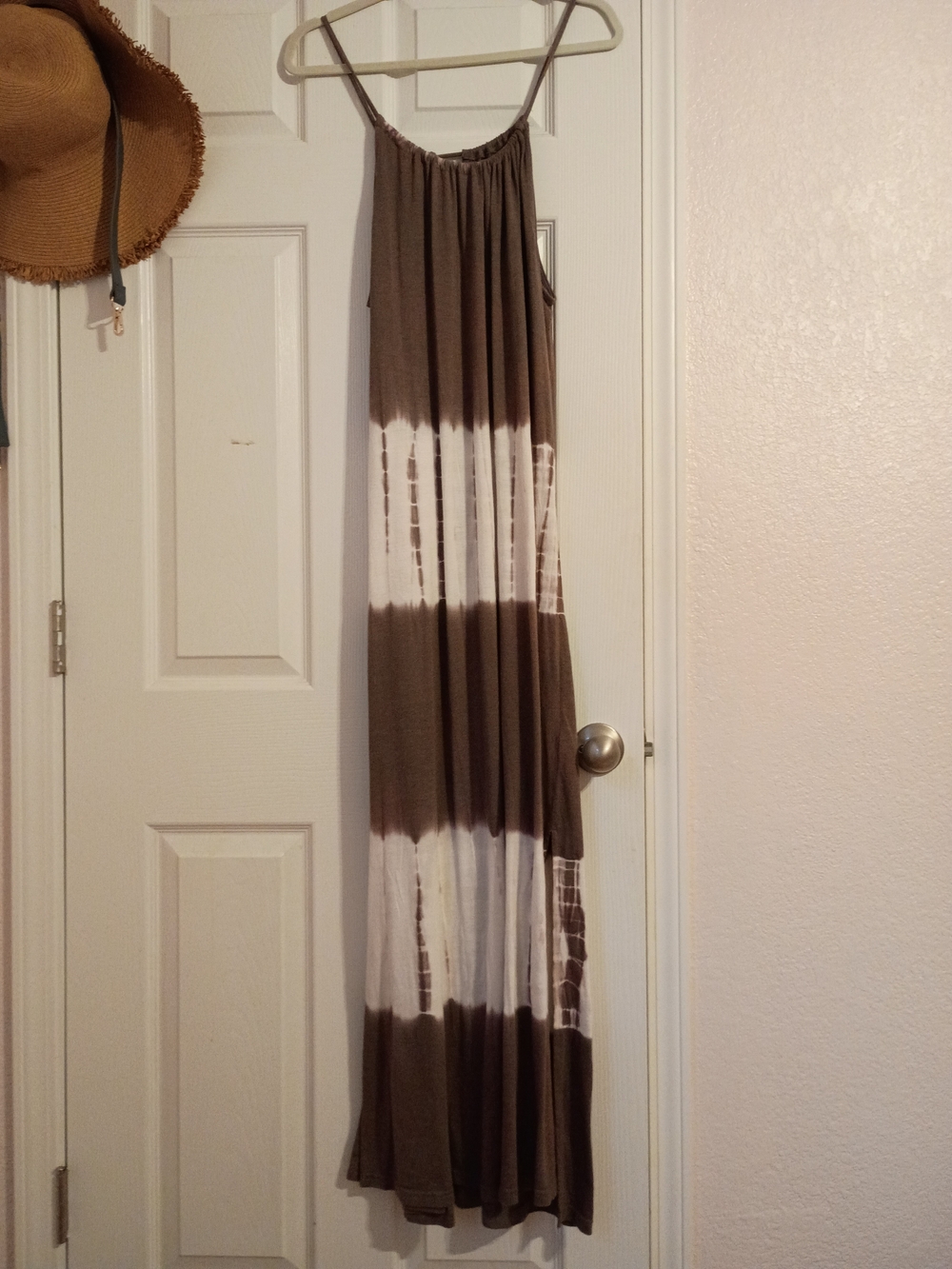 Kori Purple and White Tie-Dye Maxi Dress